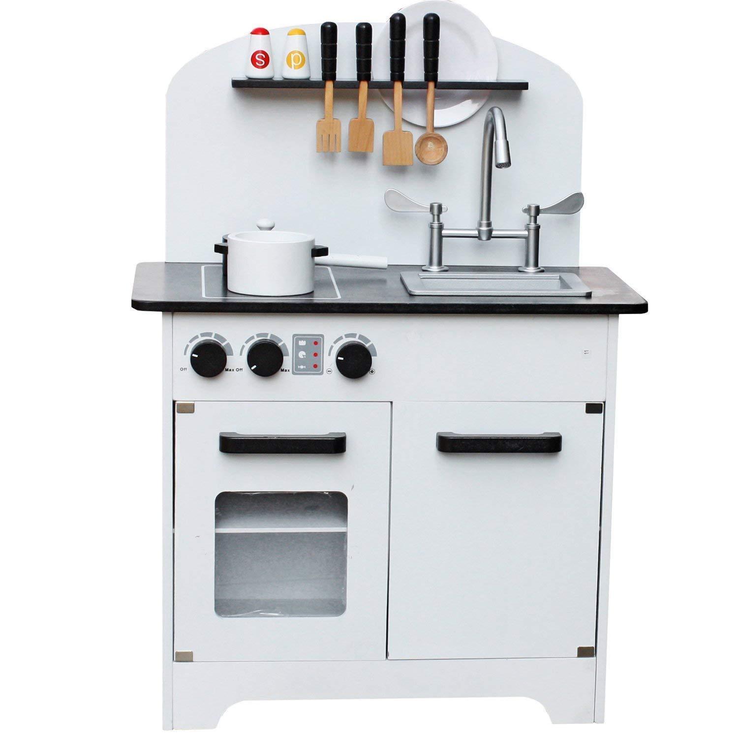 Play Kitchen Black and White - Avalan Kids