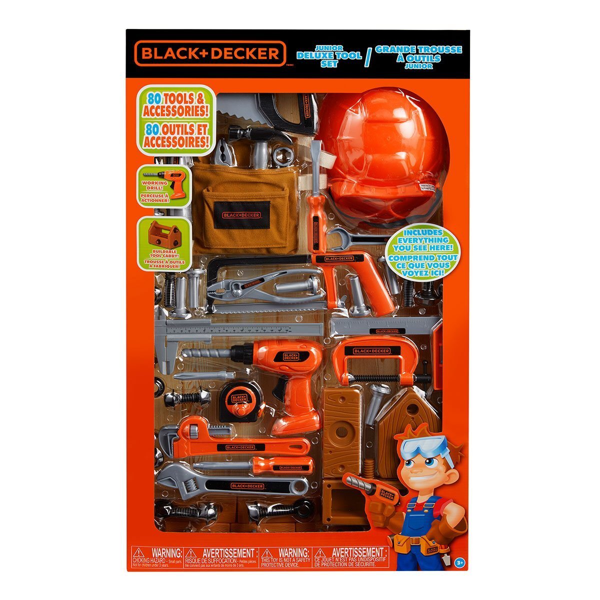 black and decker junior deluxe tool set