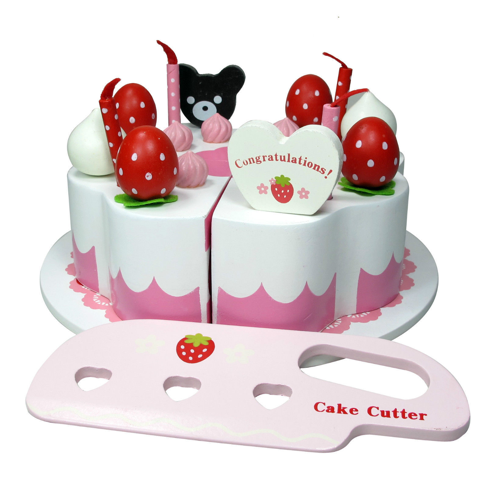 Wooden Cake Decoration Set - Mother Garden