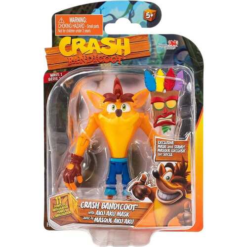 Crash Bandicoot Action Figures Crash Bandicoot with Mask