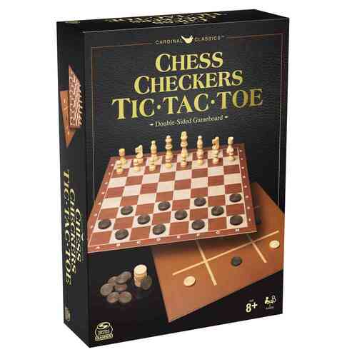 Cardinal Classics Chess Checkers Tic Tac Toe