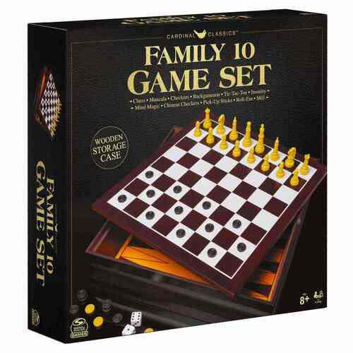 Cardinal Classics 10-Game Set in Cabinet