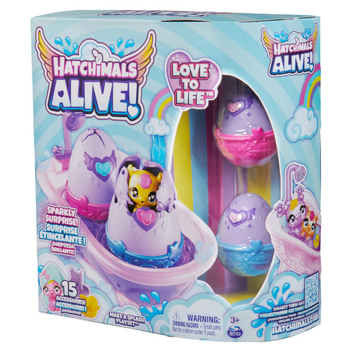 Hatchimals Alive Love To Life Make A Splash Playset Sparkly Suprise15 Accessories