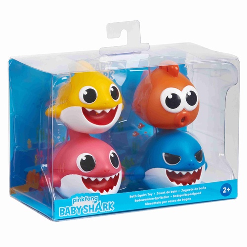 Baby Shark Bath Squirt Toy 4 Pack