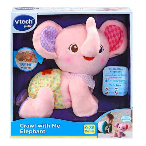 Vtech Baby Crawl With Me Elephant Pink