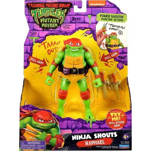 TMNT Mutant Mayhem Ninja Shouts Raphael 5.5" Action Figure