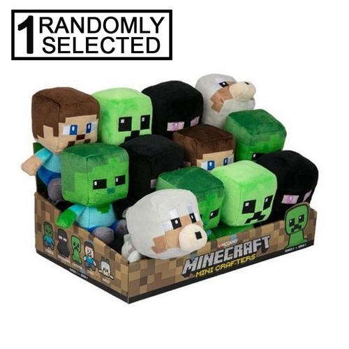 Minecraft Mini Crafters Plush Randomly Selected 3 Styles