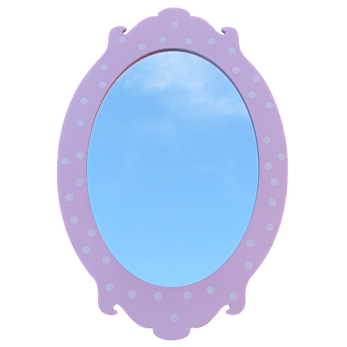 Wall Mirror Pink Oval