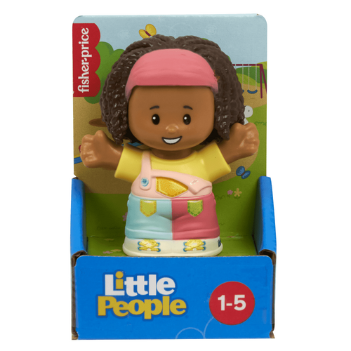 Little People Single Pack Girl In Pink Overalls