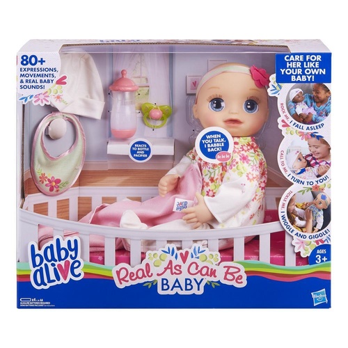 Baby Alive Real As Can Be Baby Girl Doll