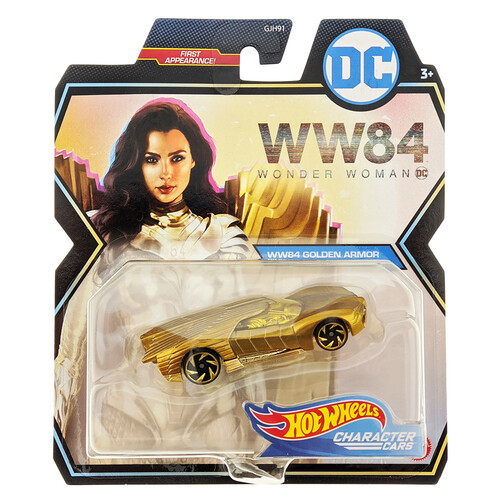 Hot Wheels WW84 Golden Armor Character Cars Wonder Woman