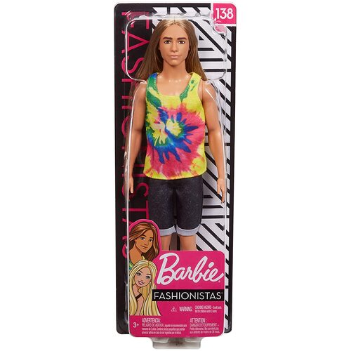 Barbie Fashionistas Ken Doll 138 Long Blonde Hair