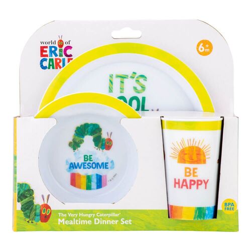 The Very Hungry Caterpillar Mealtime Dinner Set 3pc