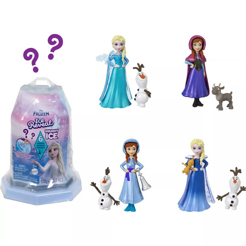 Disney Frozen Ice Reveal Squishy Ice Small Doll Suprise