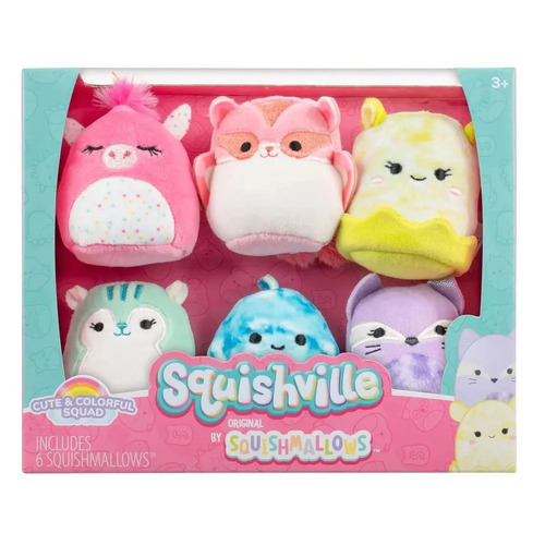 Squishville Mini Squishmallows Cute & Colourful Squad