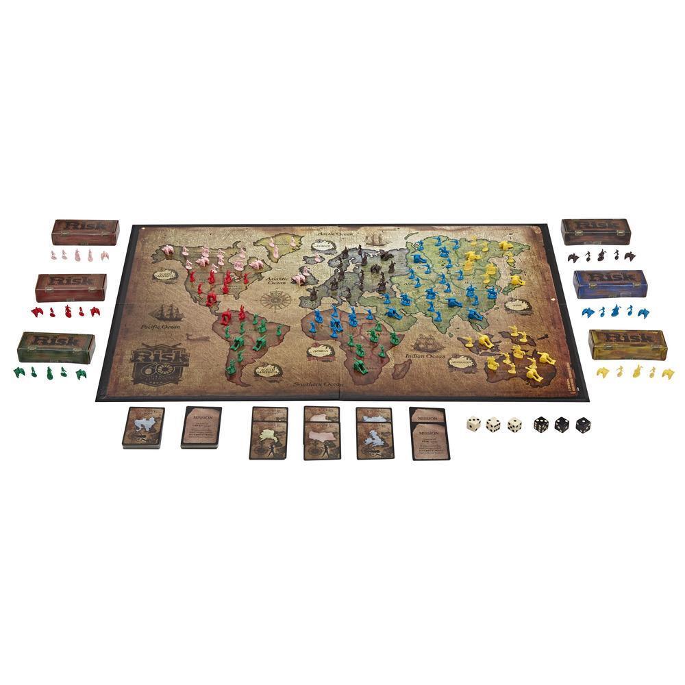 Risk 60th Anniversary Edition Family Board Game - Hasbro Gaming