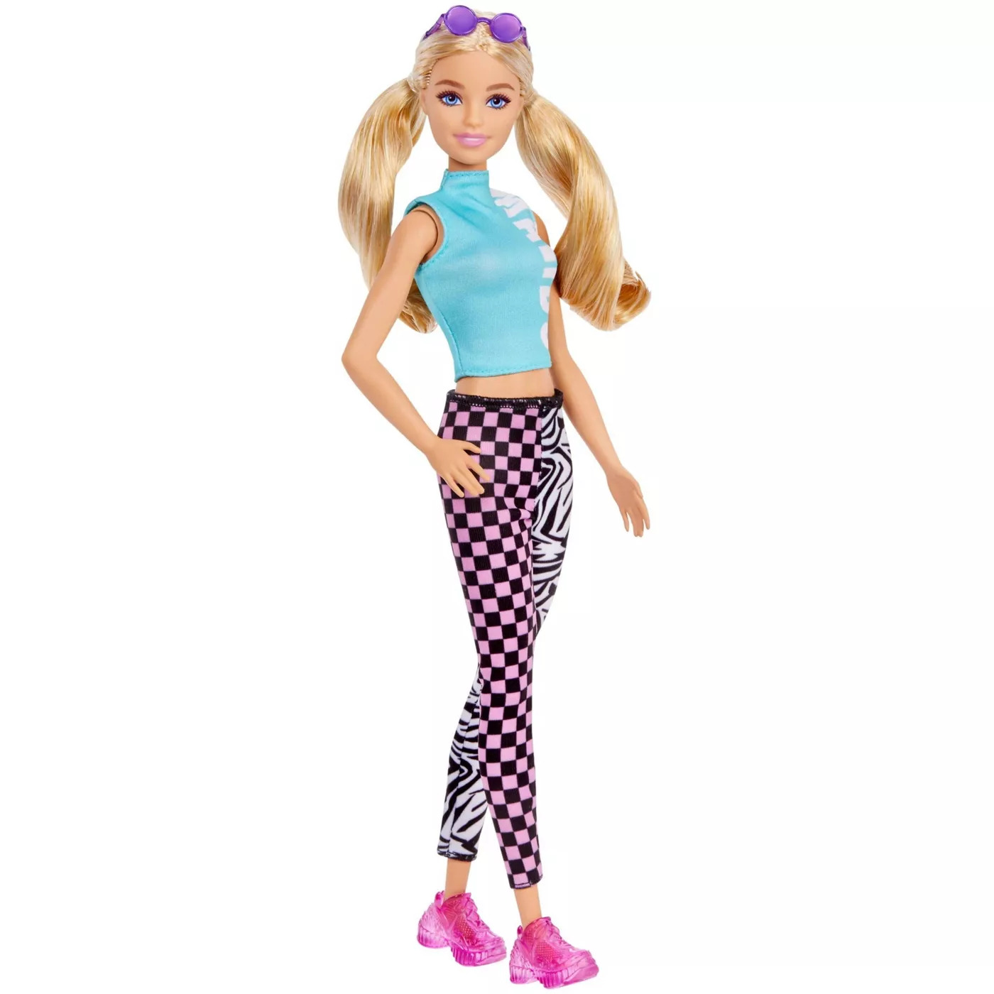 Barbie Fashionistas Doll 158 Long Blonde Pigtails Teal Top