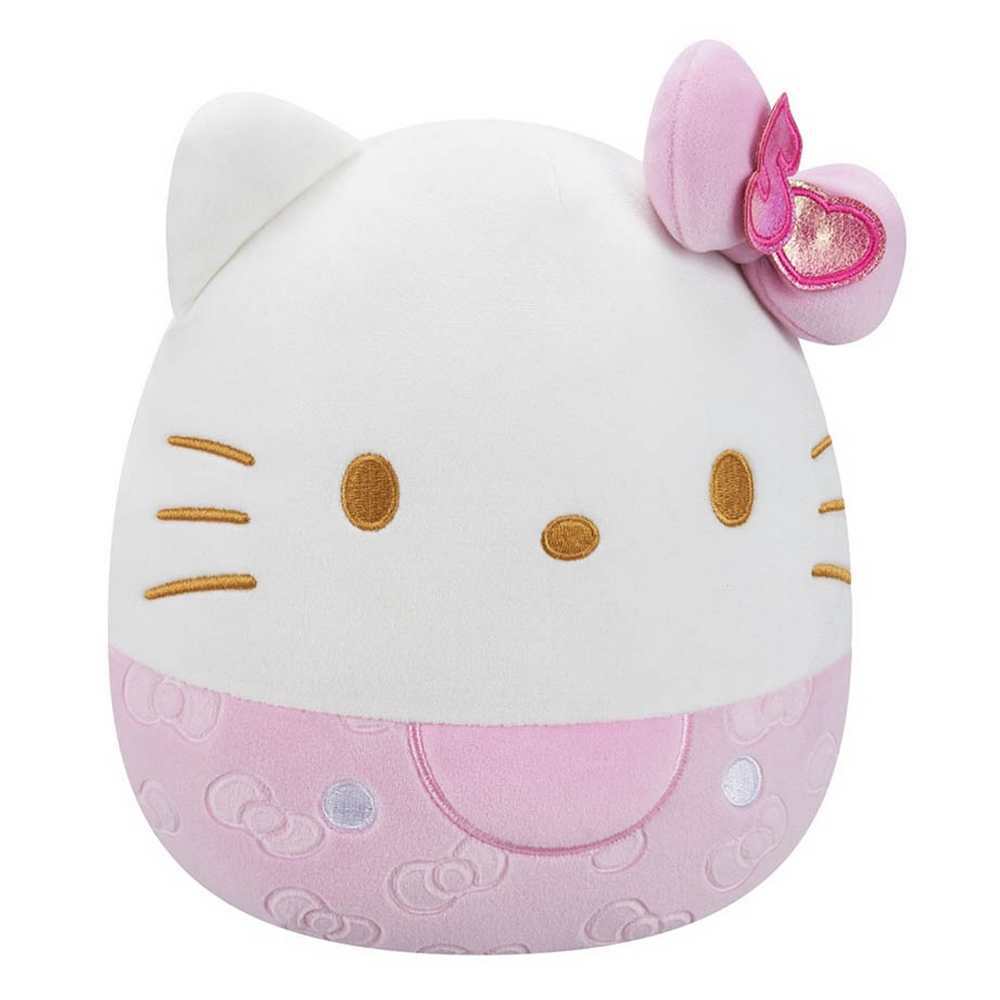 Squishmallows Hello Kitty Pink 50th Anniversary Bows 20cm