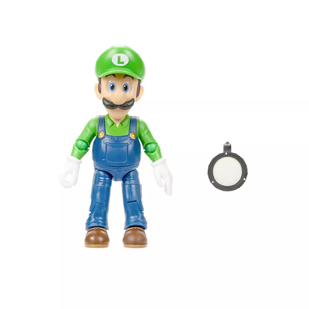 Nintendo The Super Mario Bros. Movie Luigi Figure with Torch Accessory