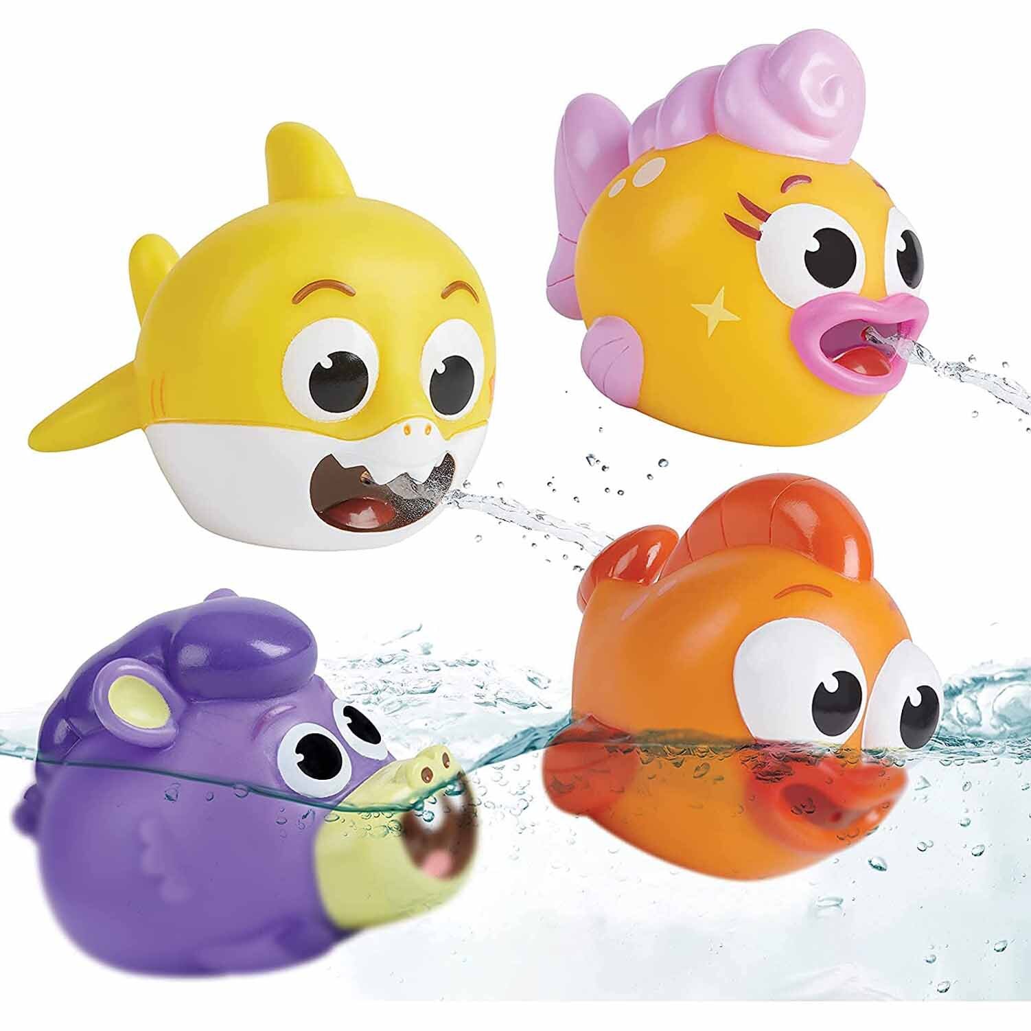 Baby Shark Big Show Bath Squirt Toys 4 Pack