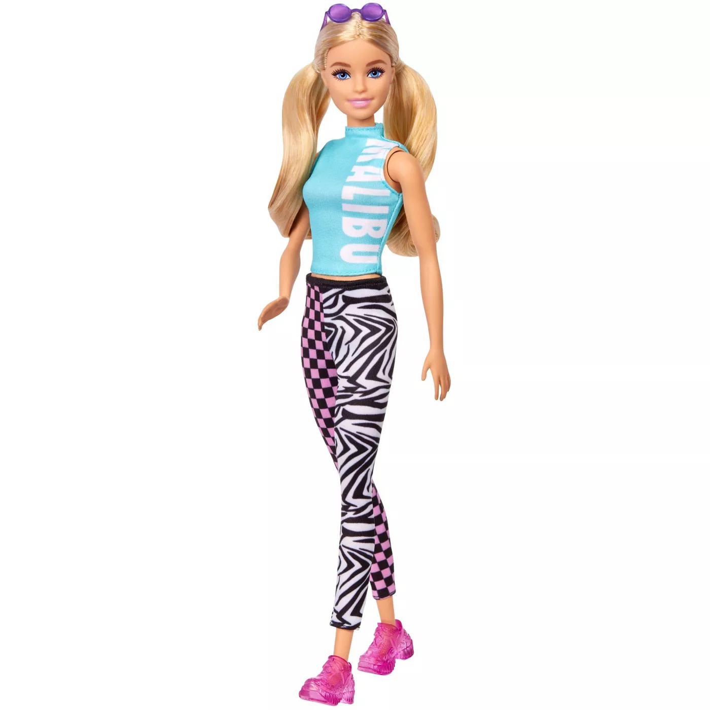 Barbie Fashionistas Doll 158 Long Blonde Pigtails Teal Top