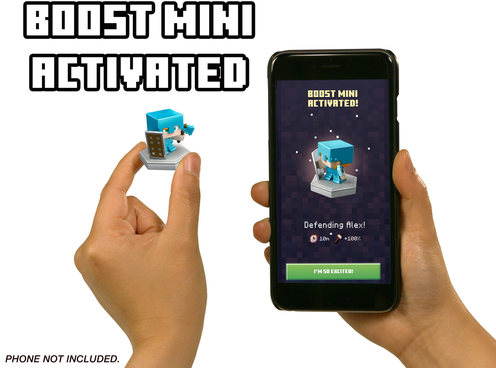 Minecraft Earth Boost Minis Defending Alex Mining Creeper
