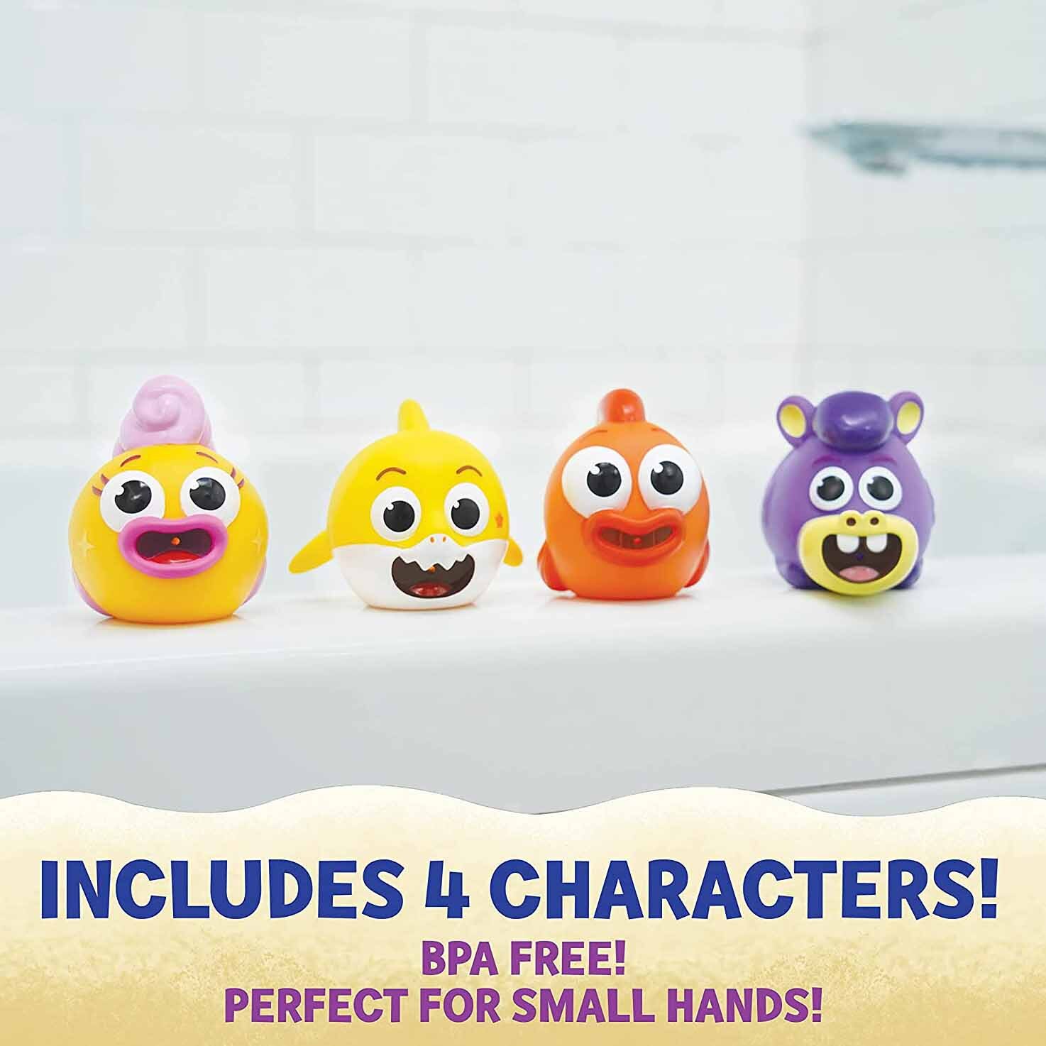 Baby Shark Big Show Bath Squirt Toys 4 Pack