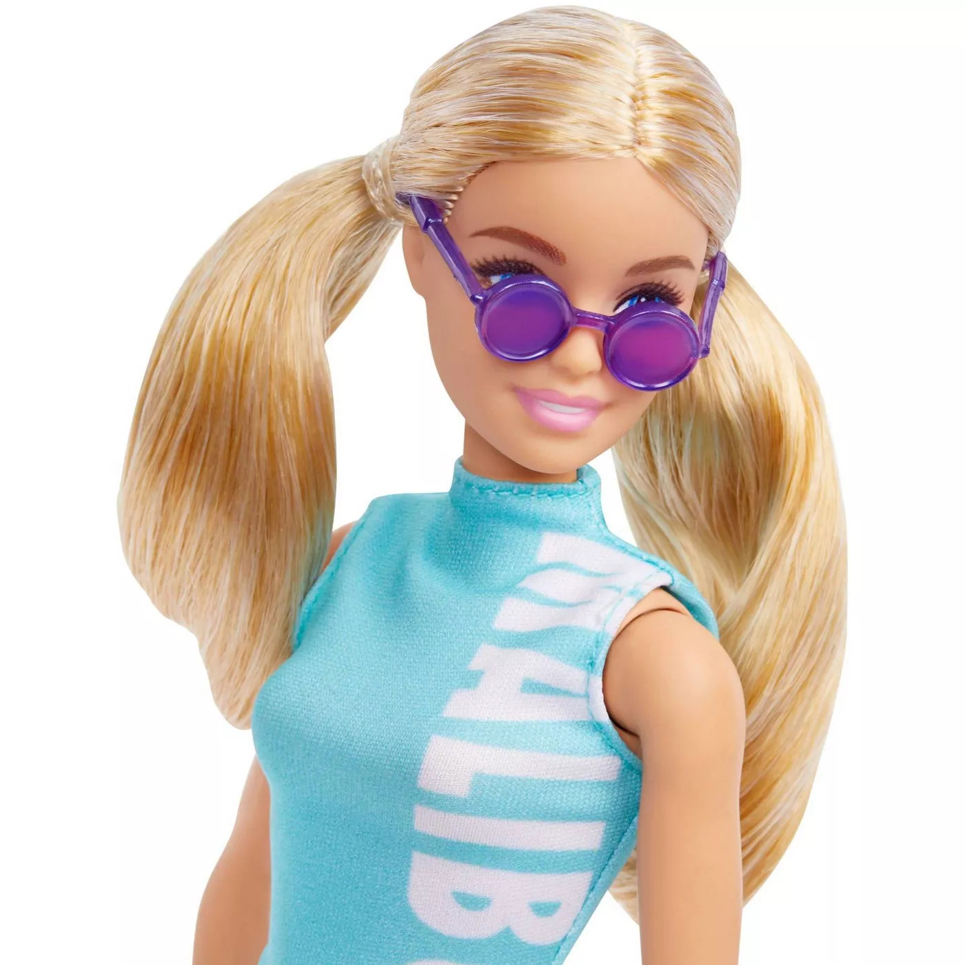 Barbie Fashionistas Doll 158 Long Blonde Pigtails Teal Top