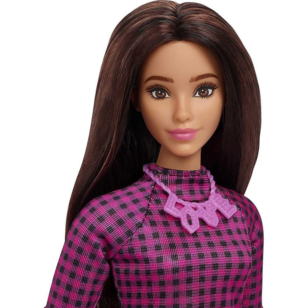 Barbie Fashionistas Doll 188 Pink & Black Checkered Dress