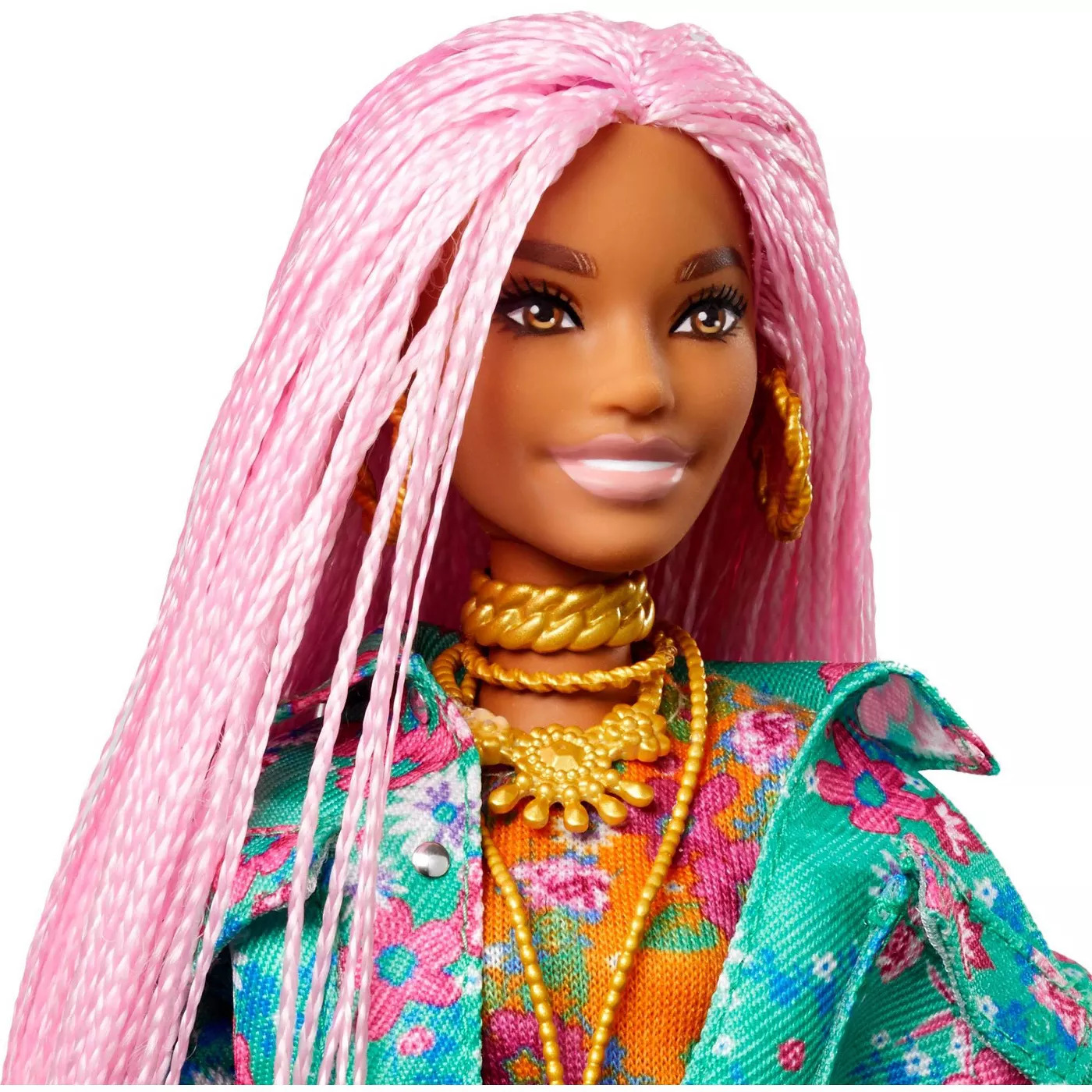 Barbie Extra Doll #10 Pink Braids & DJ Mouse