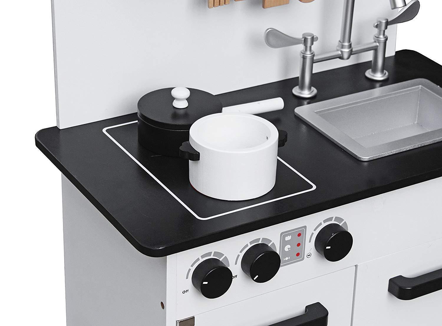Play Kitchen Black and White - Avalan Kids