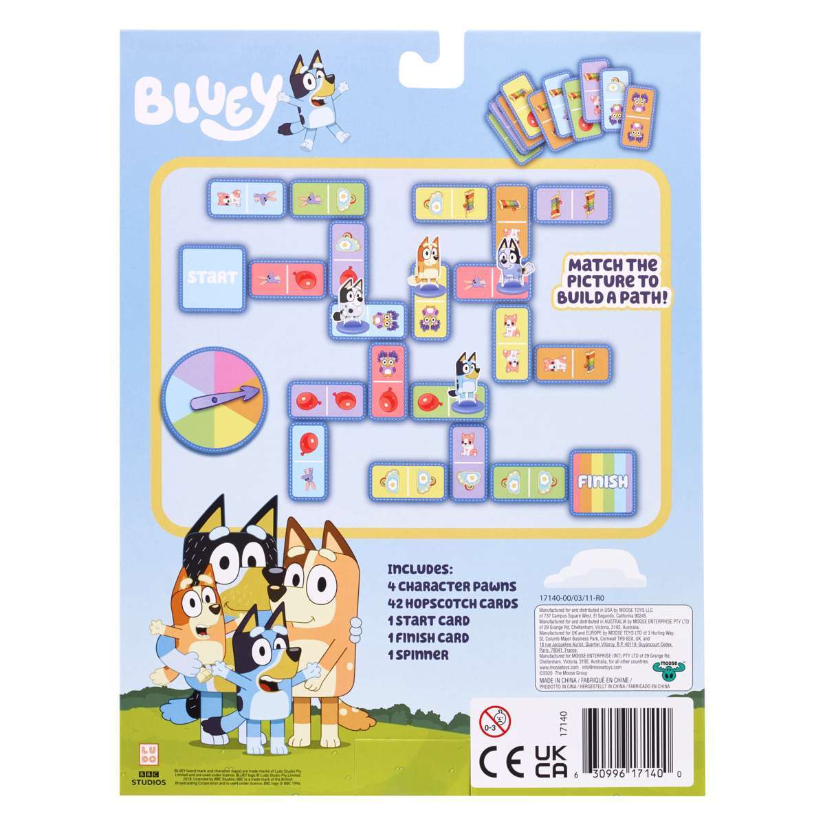 Blueys Hopscotch Race Card Game