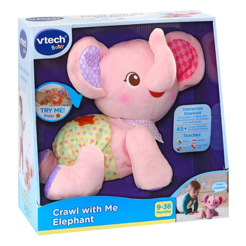 Vtech Baby Crawl With Me Elephant Pink