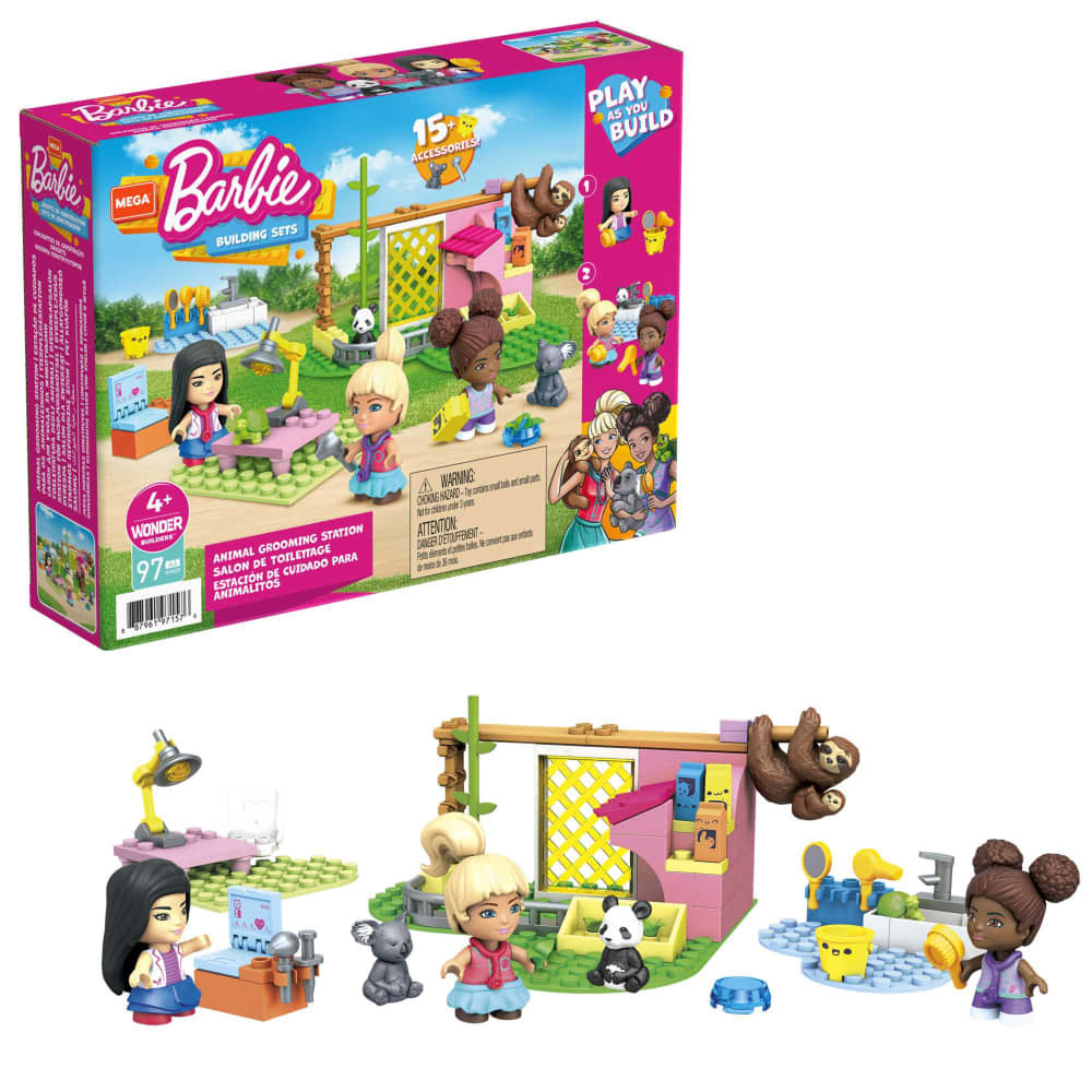 Mega Barbie Building Sets Animal Grooming Station