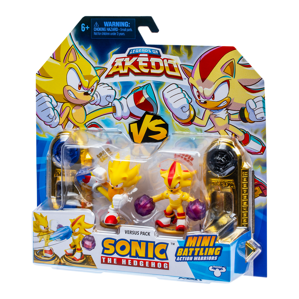 Akedo Sonic Versus Pack Super Sonic VS Super Shadow