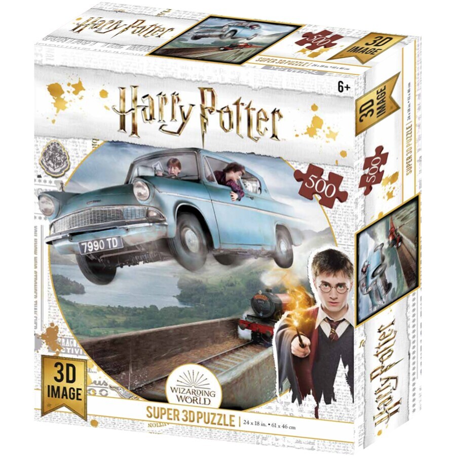 Harry Potter Prime 3D Puzzle 500 Piece Ford Anglia