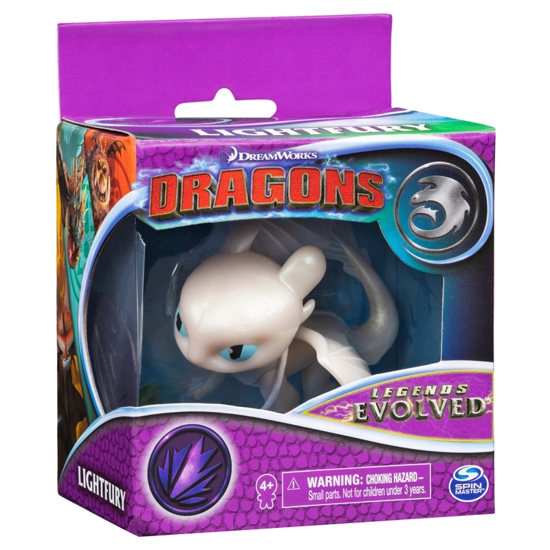 Dreamworks Dragons Legends Evolved Lightfury Mini Figure - How To Train ...