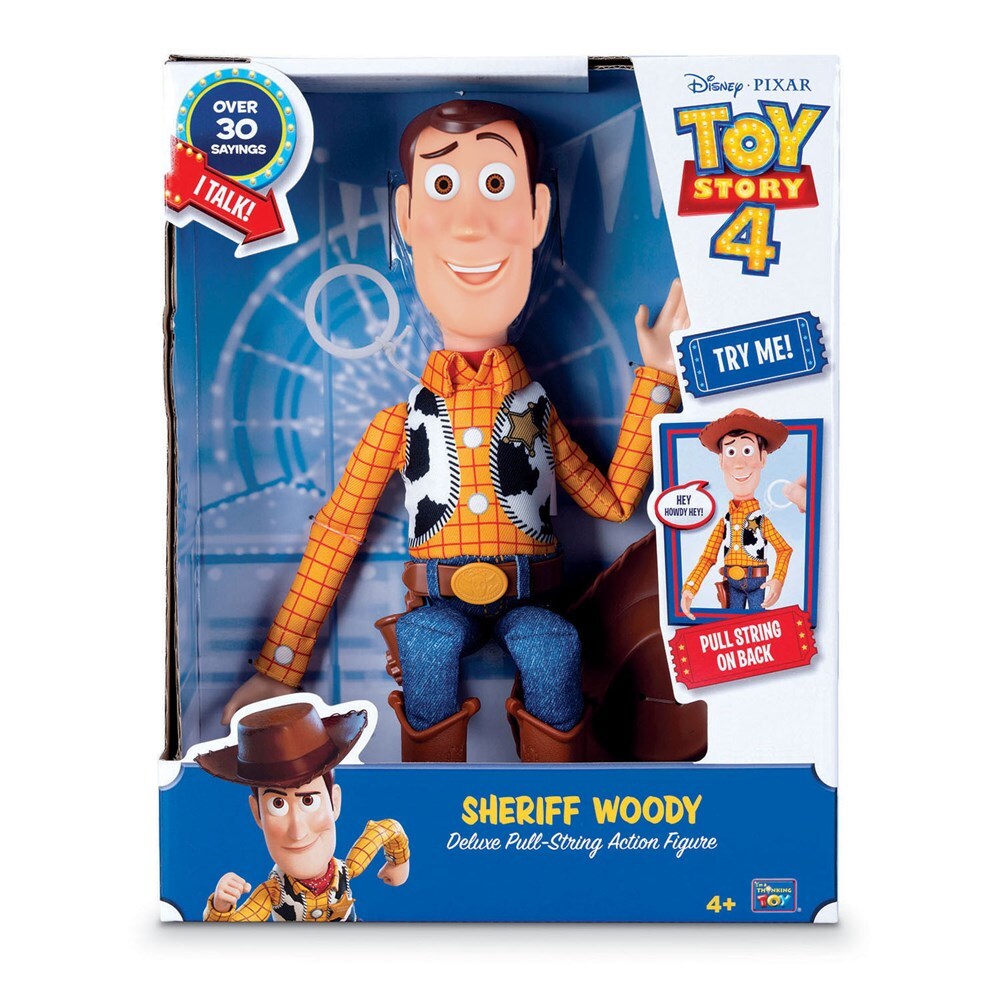 Sherrif Woody Deluxe Pull String Action Figure - Toy Story