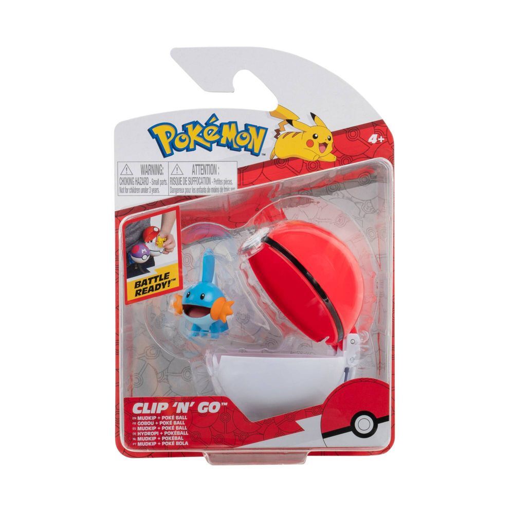 Pokemon Clip N Go Mudkip + Poke Ball