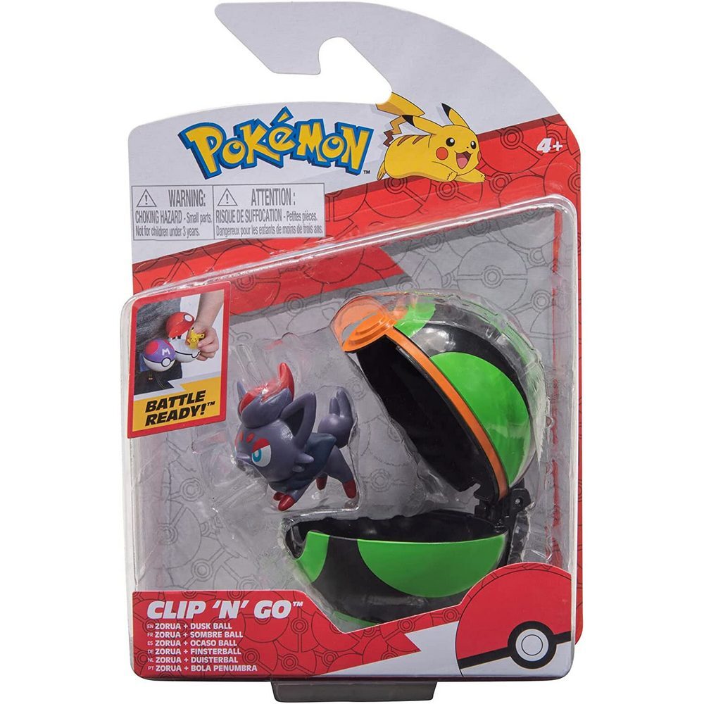 Pokemon Clip N Go Zorua + Dusk Ball