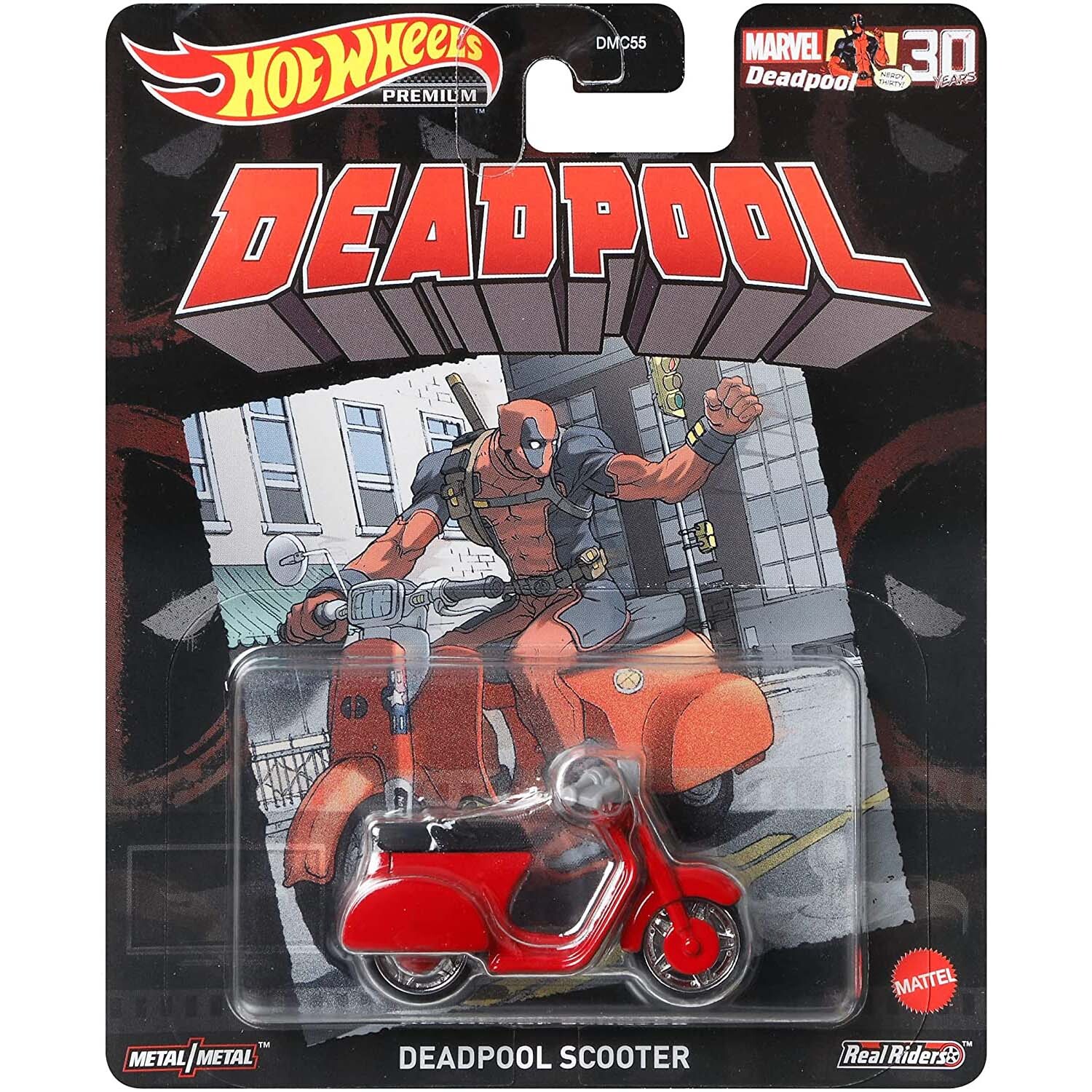 Hot Wheels Premium Marvel Deadpool Scooter