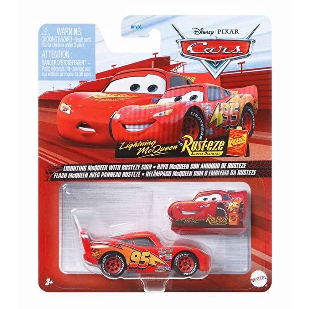 Disney Pixar Cars Lightning McQueen with Rusteze Sign 1 55