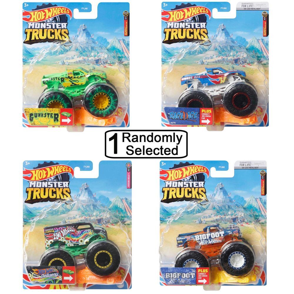 Hot Wheels Monster Trucks 1 64 Scale Randomly Selected Hot Wheels Monster Trucks 1 64 Scale Randomly Selected