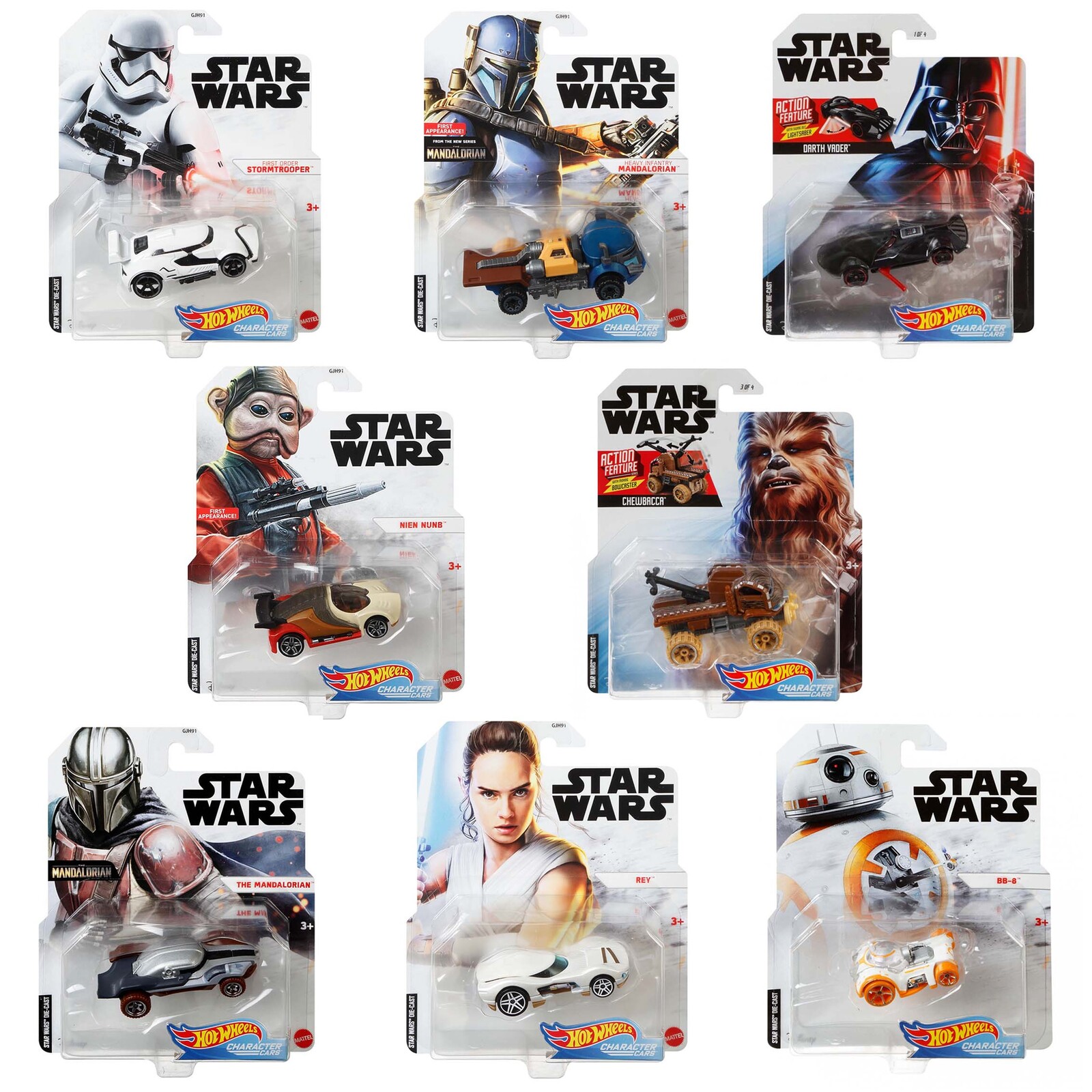 Star wars hot wheels set shop of 8