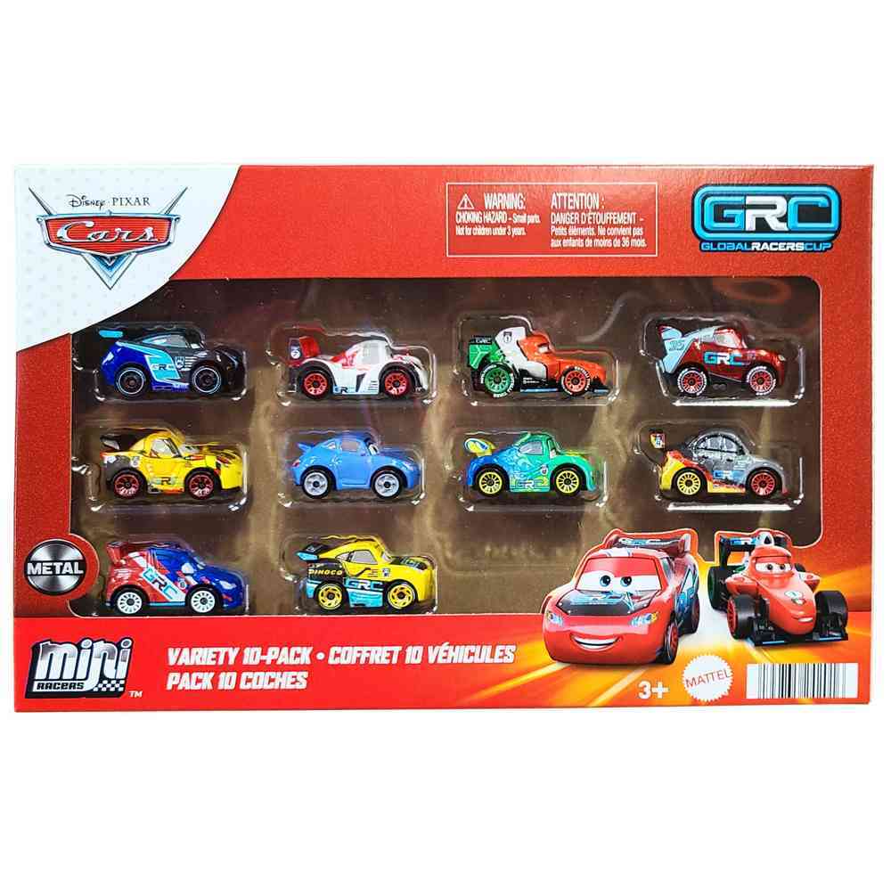 Disney Pixar Cars Mini Racers GRC Variety 10 Pack