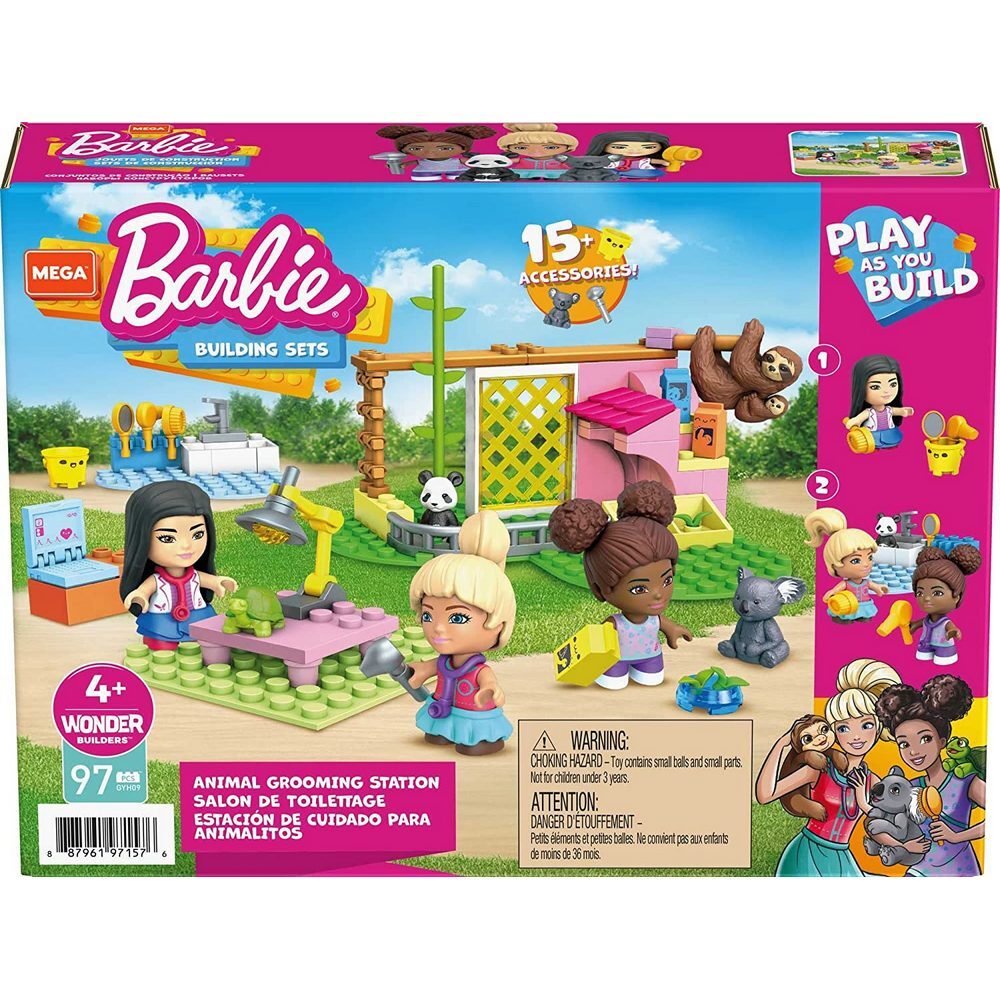 Mega Barbie Building Sets Animal Grooming Station