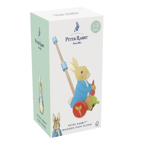 Peter Rabbit Wooden Push Along