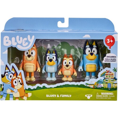 Bluey and Family 4 Figure Pack