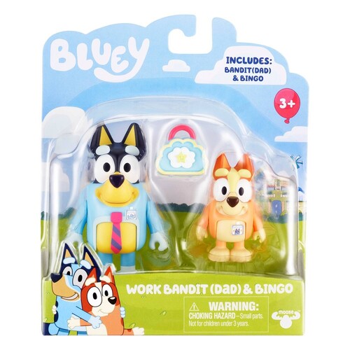 Work Bandit & Bingo 2 Pack Bluey