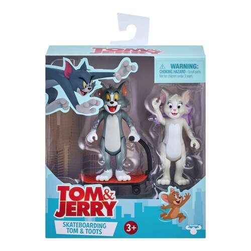 Tom & Jerry Skateboarding Tom & Toots 2 Figure pack
